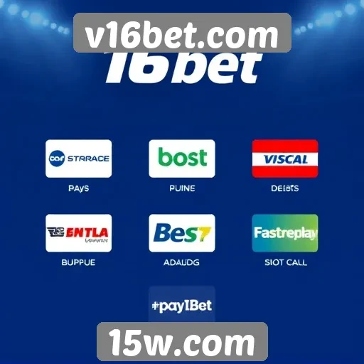 Opções de pagamento disponíveis no v16bet.com